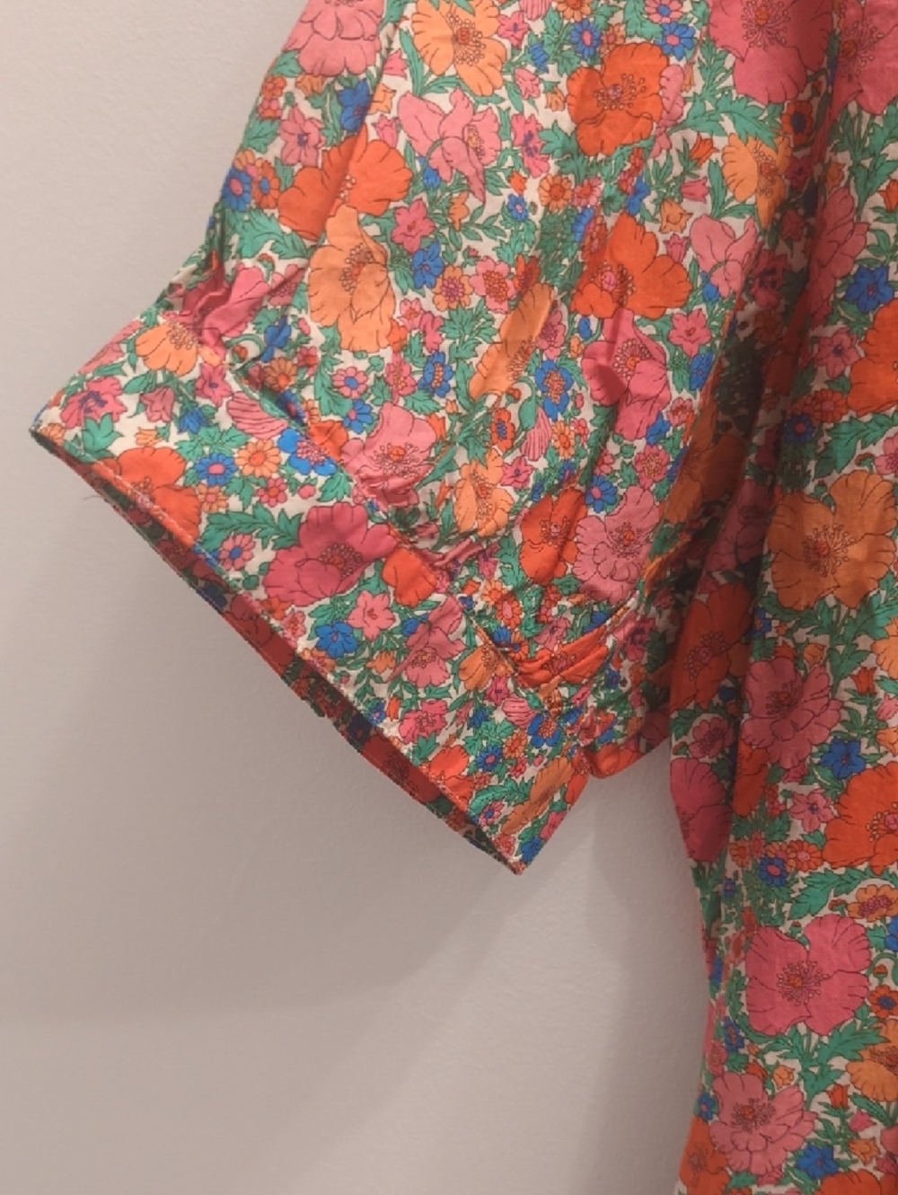 J. Crew × Liberty Multi-Color Floral Midi Shirt Dress - Picture 6 of 8
